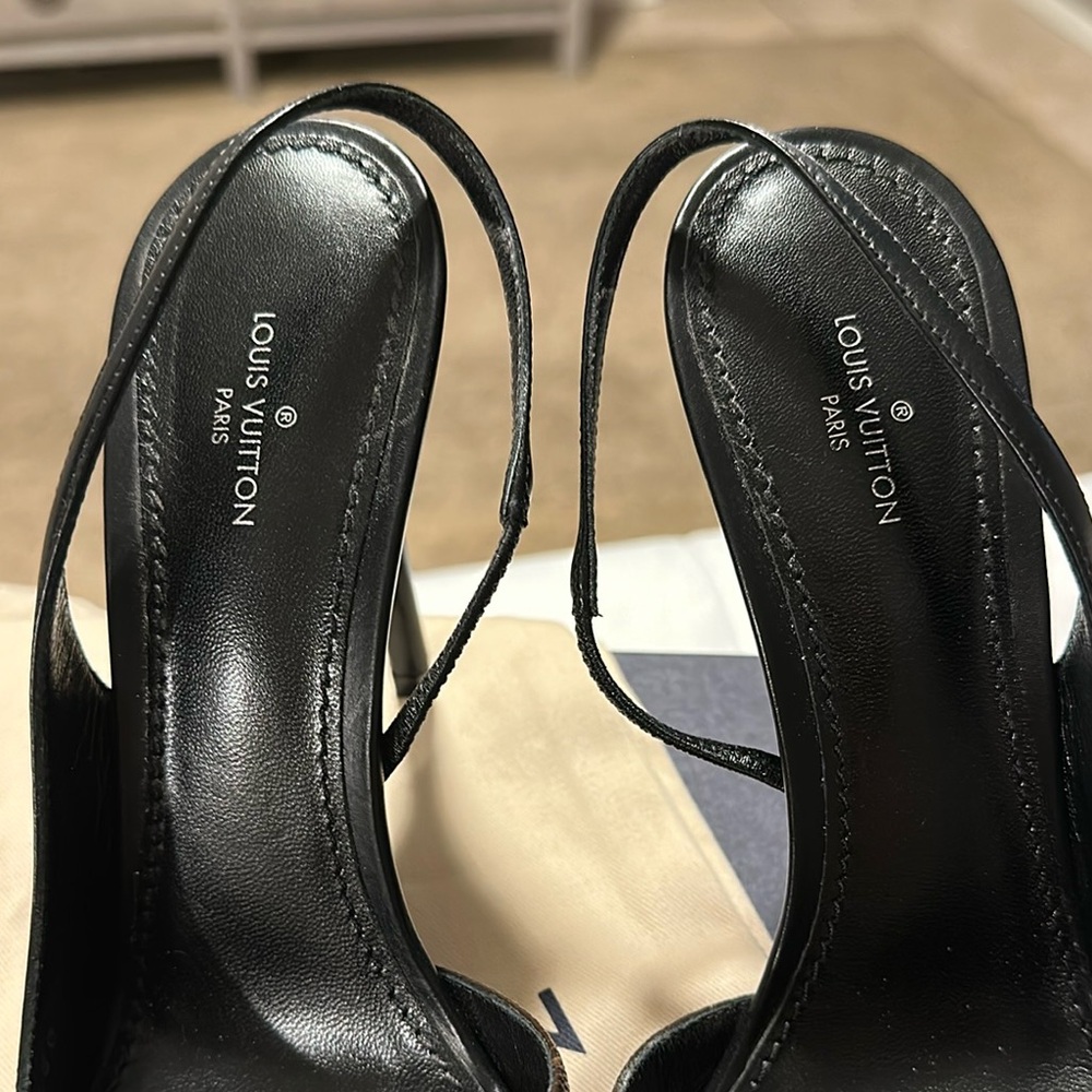 Louis Vuitton Cherie sling back pumps size 37 - Picture 5 of 11